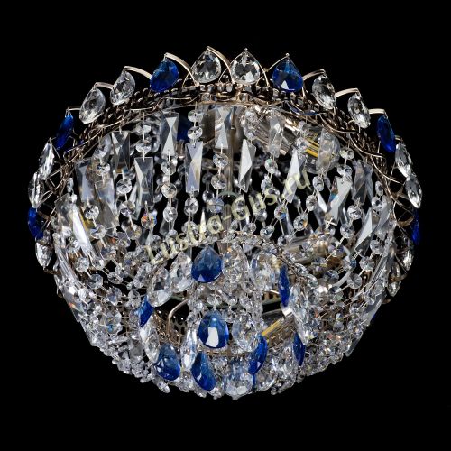 Люстра Астра Бутон №2 синяя в Подольске Гусь Хрустальный