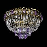 Люстра Астра Бутон №3 фиолетовая под бронзу в Подольске