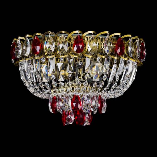 Люстра Астра Бутон №3 красная под бронзу в Подольске Люстра Астра Бутон №3 красная под бронзу в Подольске