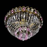 Люстра Астра Бутон №3 розовая под бронзу в Подольске
