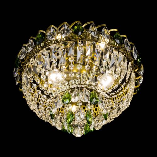 Люстра Астра Бутон №3 зеленая под бронзу в Подольске Гусь Хрустальный