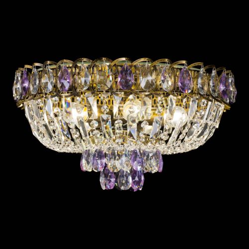 Люстра Астра Бутон №5 фиолетовая под бронзу в Подольске Гусь Хрустальный