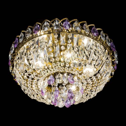 Люстра Астра Бутон №5 фиолетовая под бронзу в Подольске Гусь Хрустальный