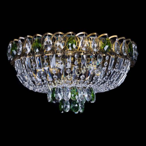 Люстра Астра Бутон №5 зеленая под бронзу в Подольске Гусь Хрустальный