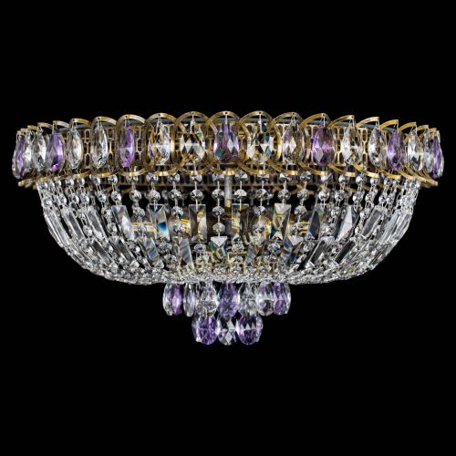 Люстра Астра Бутон №6 под бронзу Фиолетовая в Подольске Гусь Хрустальный