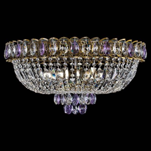 Люстра Астра Бутон №6 под бронзу Фиолетовая в Подольске Гусь Хрустальный