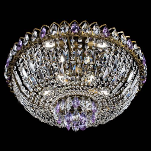 Люстра Астра Бутон №6 под бронзу Фиолетовая в Подольске Гусь Хрустальный