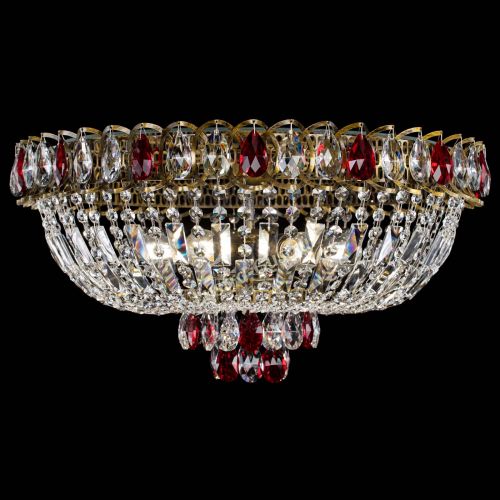 Люстра Астра Бутон №6 под бронзу Красная в Подольске Гусь Хрустальный