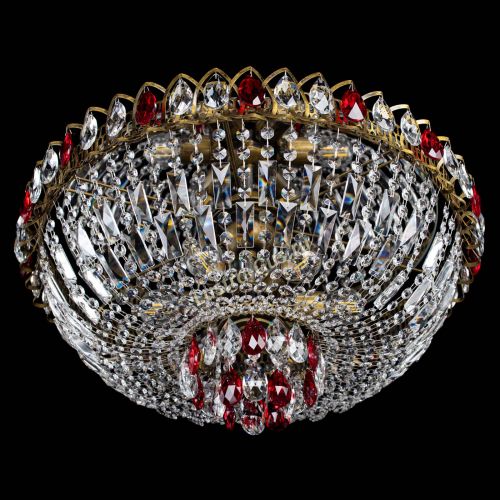 Люстра Астра Бутон №6 под бронзу Красная в Подольске Гусь Хрустальный