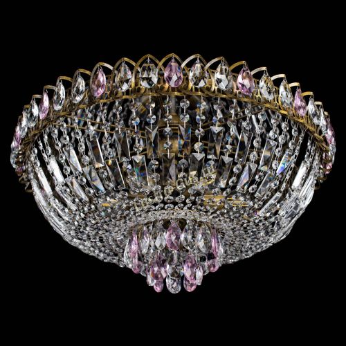 Люстра Астра Бутон №6 под бронзу Розовая в Подольске Гусь Хрустальный