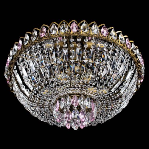 Люстра Астра Бутон №6 под бронзу Розовая в Подольске Гусь Хрустальный