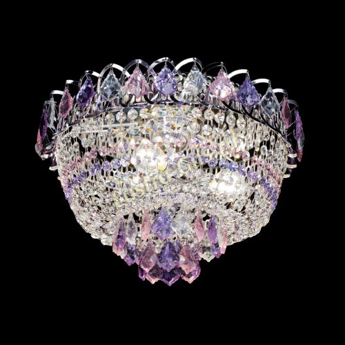 Люстра Астра дубик ровозо-фиолетовая в Подольске Гусь Хрустальный