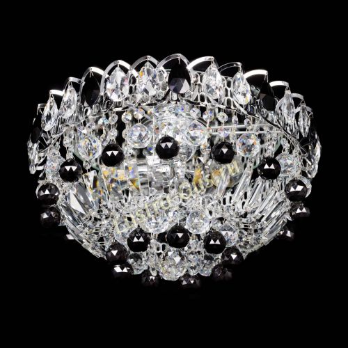 Люстра Астра Шар №3 Черная в Подольске Гусь Хрустальный