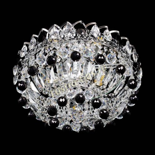 Люстра Астра Шар №3 Черная в Подольске Гусь Хрустальный