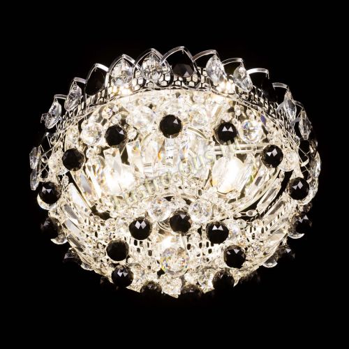 Люстра Астра Шар №3 Черная в Подольске Гусь Хрустальный