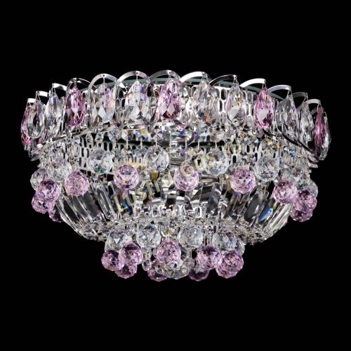 Люстра Астра Шар №3 Розовая в Подольске Гусь Хрустальный