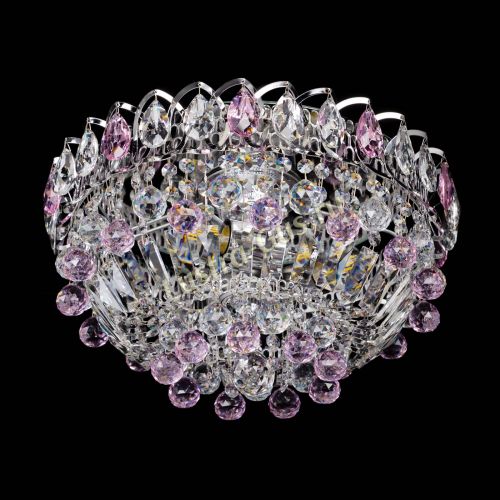 Люстра Астра Шар №3 Розовая в Подольске Гусь Хрустальный