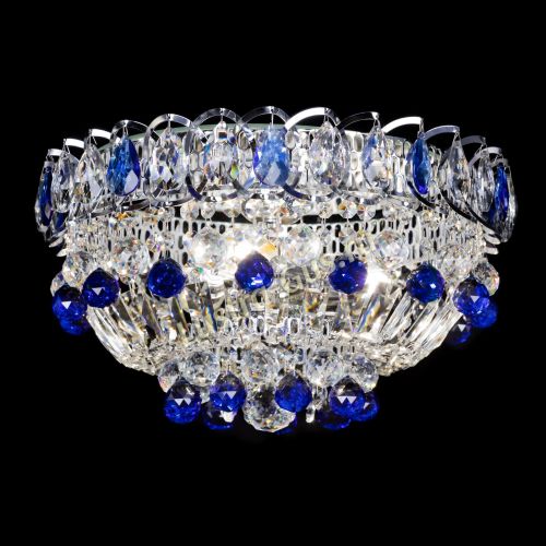 Люстра Астра Шар №3 Синяя в Подольске Гусь Хрустальный