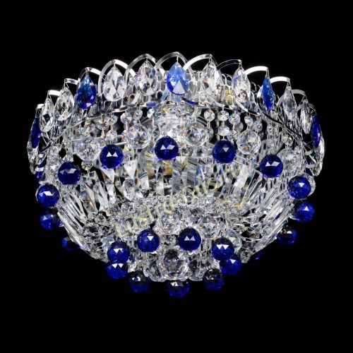 Люстра Астра Шар №3 Синяя в Подольске Гусь Хрустальный