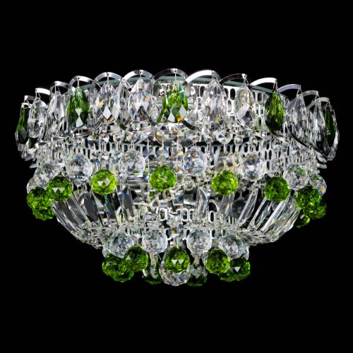 Люстра Астра Шар №3 Зеленая в Подольске Гусь Хрустальный