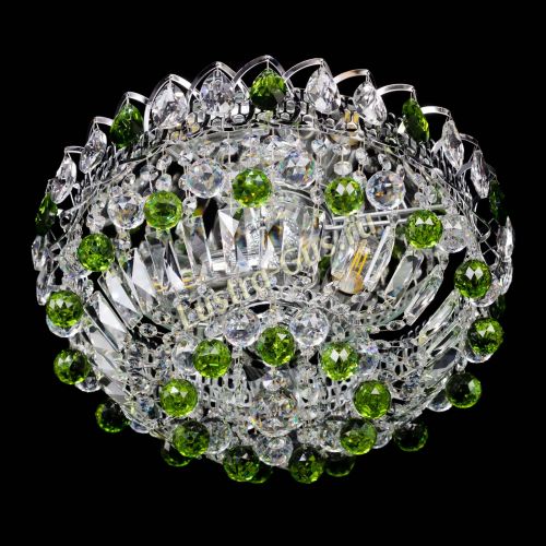 Люстра Астра Шар №3 Зеленая в Подольске Гусь Хрустальный
