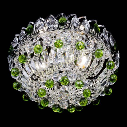 Люстра Астра Шар №3 Зеленая в Подольске Гусь Хрустальный