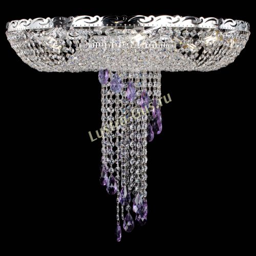 Люстра Диана №1 фиолетовая в Подольске Гусь Хрустальный