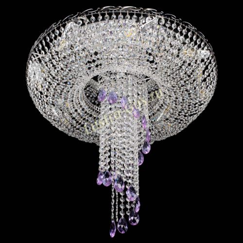 Люстра Диана №1 фиолетовая в Подольске Гусь Хрустальный