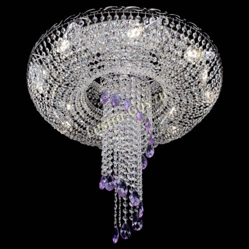 Люстра Диана №1 фиолетовая в Подольске Гусь Хрустальный