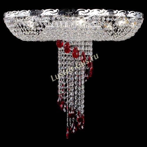 Люстра Диана №1 красная в Подольске Гусь Хрустальный