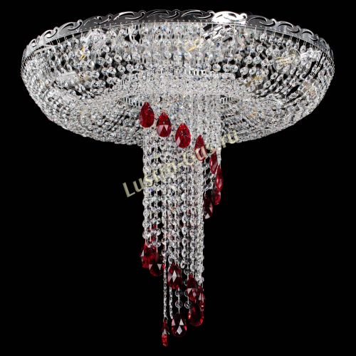 Люстра Диана №1 красная в Подольске Гусь Хрустальный