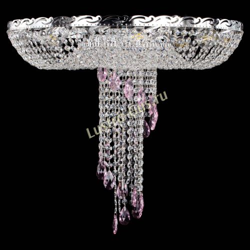 Люстра Диана №1 розовая в Подольске Гусь Хрустальный