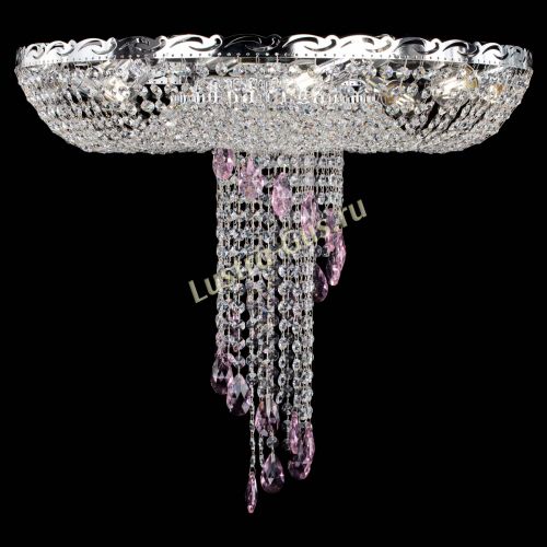 Люстра Диана №1 розовая в Подольске Гусь Хрустальный