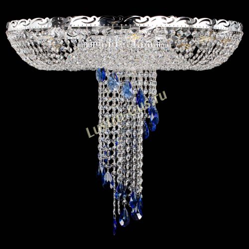 Люстра Диана №1 синяя в Подольске Гусь Хрустальный