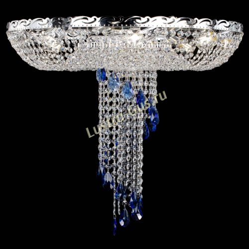 Люстра Диана №1 синяя в Подольске Гусь Хрустальный