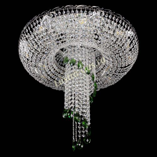 Люстра Диана №1 зеленая в Подольске Гусь Хрустальный