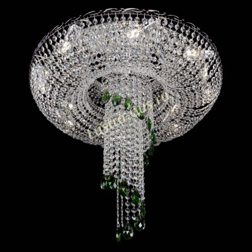 Люстра Диана №1 зеленая в Подольске Гусь Хрустальный