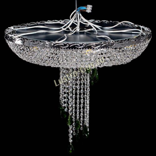 Люстра Диана №1 зеленая в Подольске Гусь Хрустальный