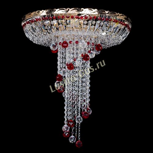 Люстра Диана №6 Шар 30 красная в Подольске Гусь Хрустальный