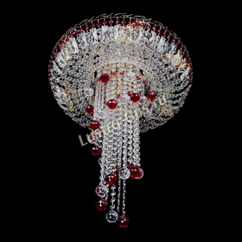 Люстра Диана №6 Шар 30 красная в Подольске Гусь Хрустальный