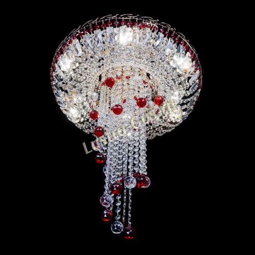 Люстра Диана №6 Шар 30 красная в Подольске Гусь Хрустальный