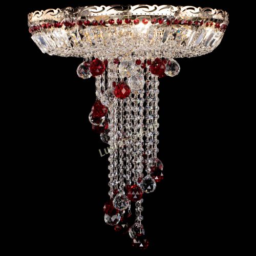 Люстра Диана №6 Шар 40 красная в Подольске Гусь Хрустальный