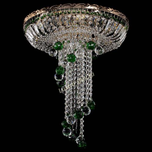 Люстра Диана №6 Шар 40 зеленая в Подольске Гусь Хрустальный