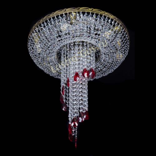 Люстра Диана №6 журавлик красная под бронзу в Подольске Гусь Хрустальный