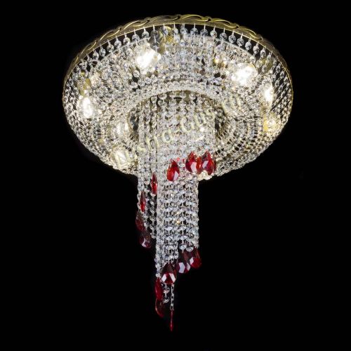 Люстра Диана №6 журавлик красная под бронзу в Подольске Гусь Хрустальный