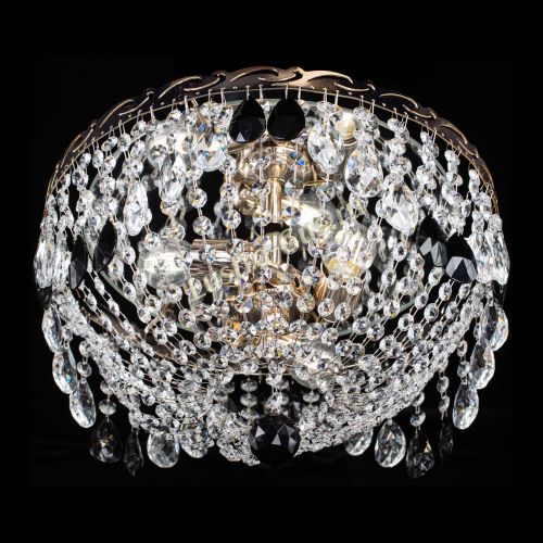 Люстра Диана журавлик черная в Подольске Гусь Хрустальный