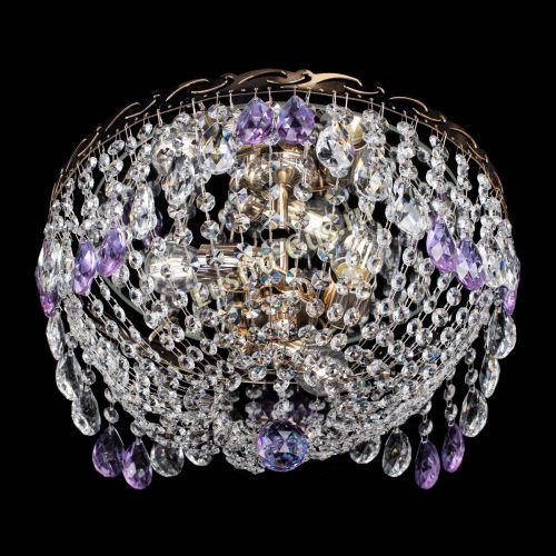 Люстра Диана журавлик фиолетовая в Подольске Гусь Хрустальный