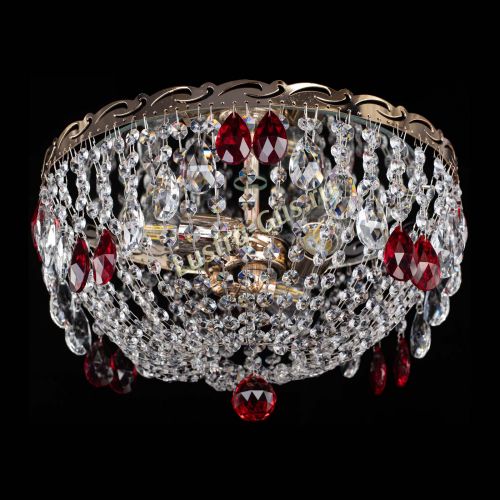 Люстра Диана журавлик красная в Подольске Гусь Хрустальный