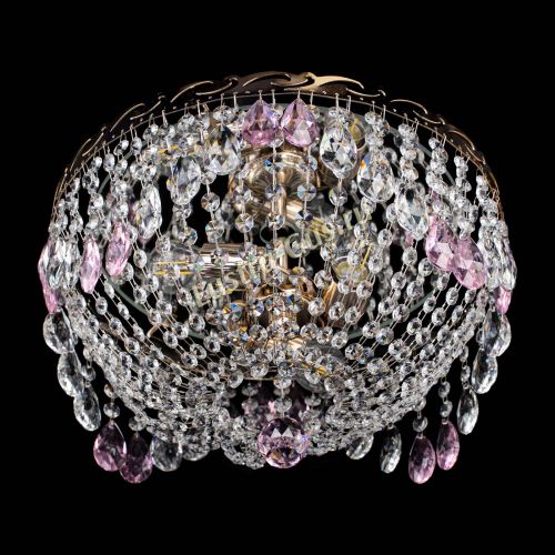 Люстра Диана журавлик розовая в Подольске Гусь Хрустальный