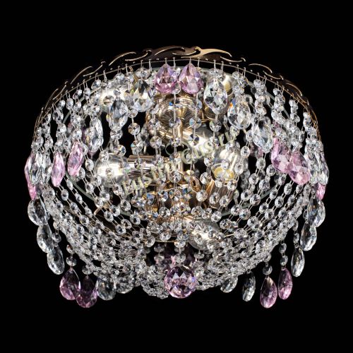 Люстра Диана журавлик розовая в Подольске Гусь Хрустальный